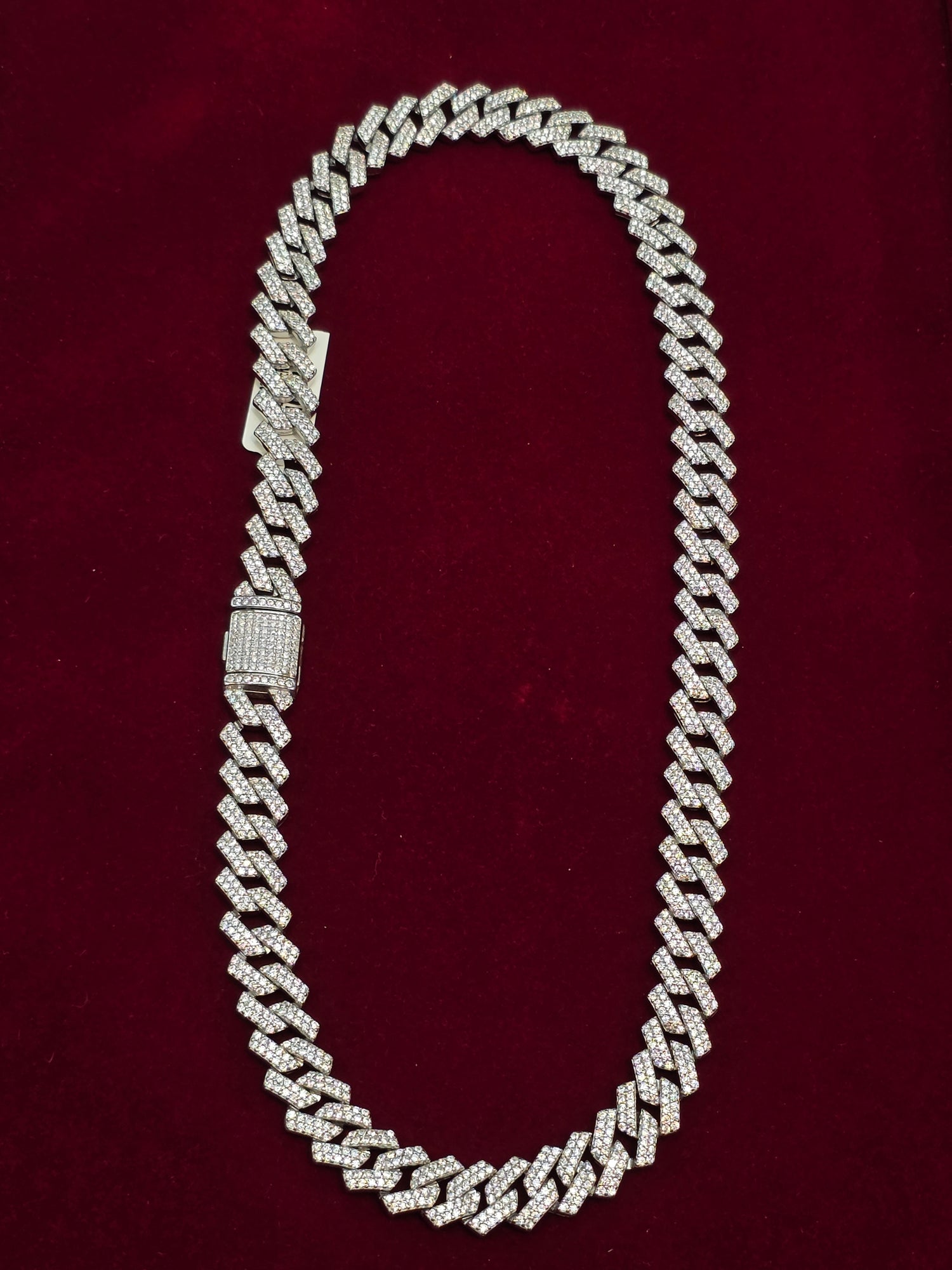 SILVER ICED CHAIN IC016