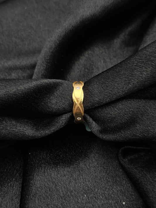 GOLDPLATED BAND SIZE 7 GR483