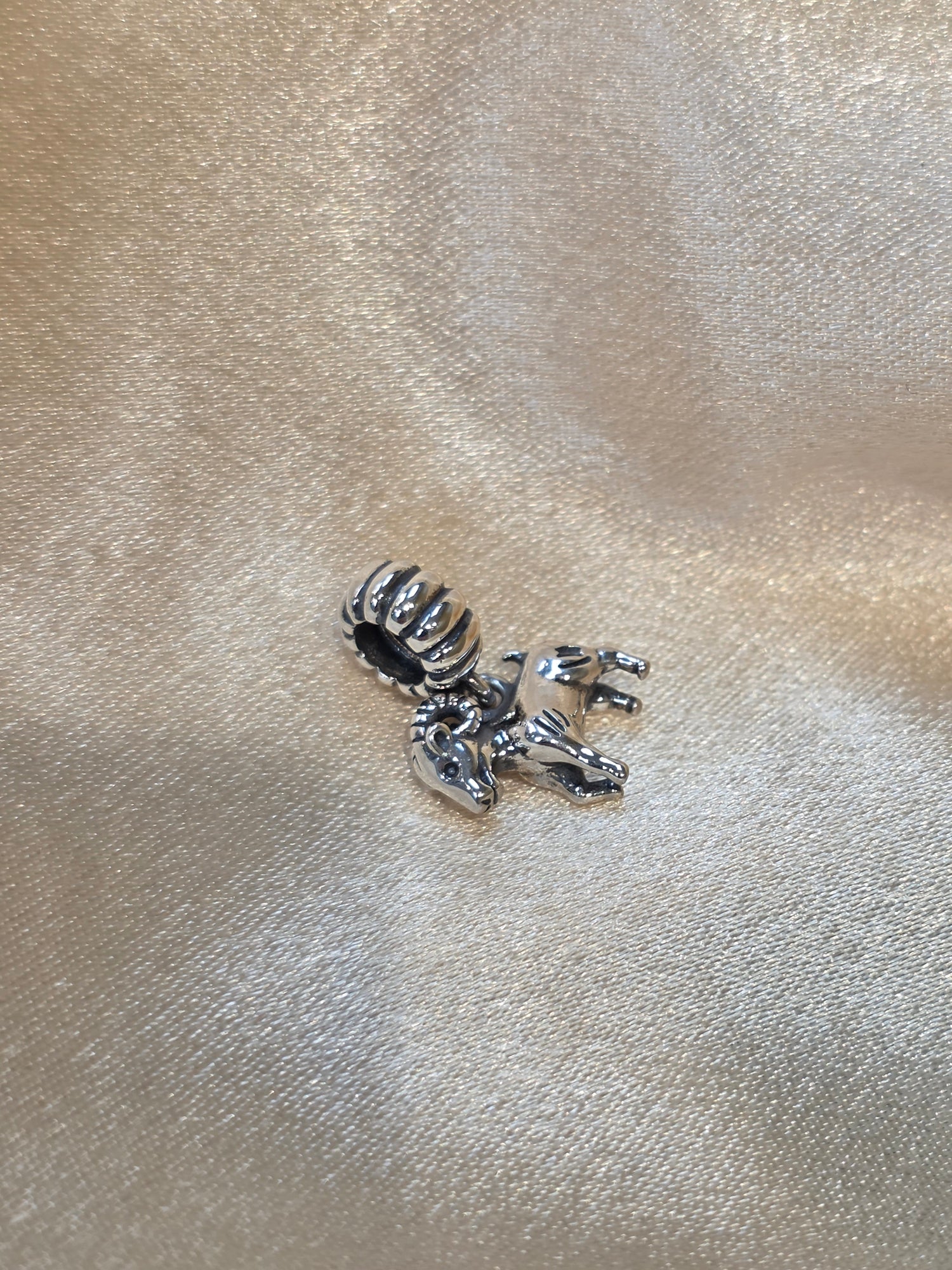 PANDORA RAM ANIMAL DANGLE CHARM PC237