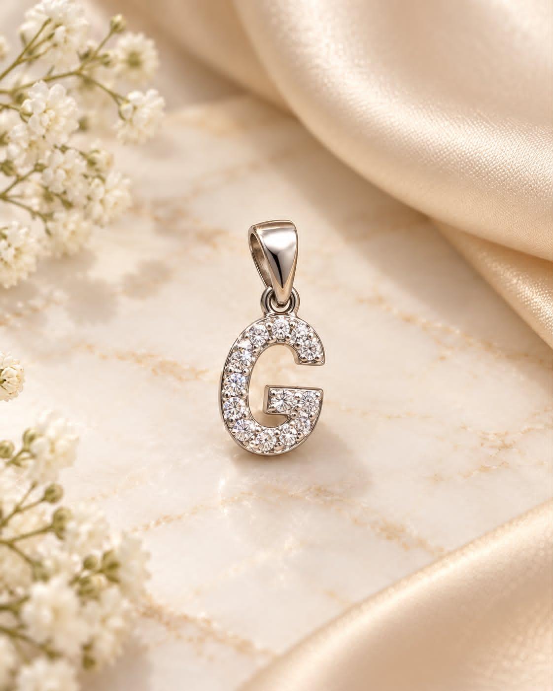 925 SILVER ALPHABET G PENDANT SP149