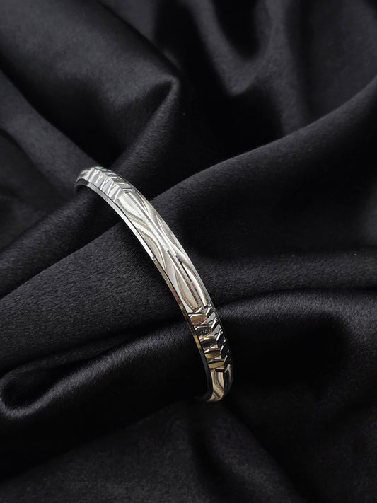 MENS SILVER KADDA SIZE 2.6 MK078