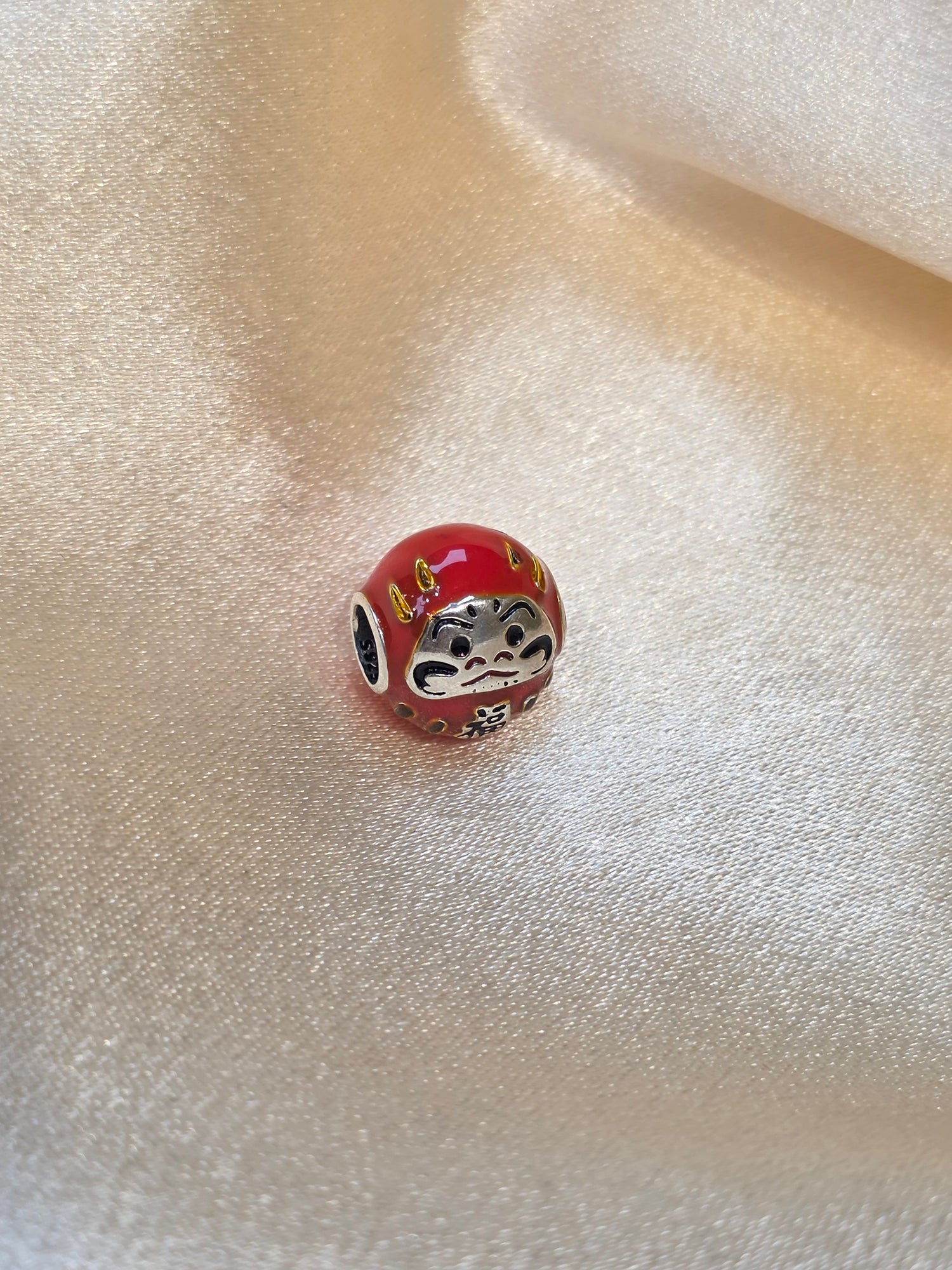 PANDORA RED DARUMA DOLL CHARM PC301