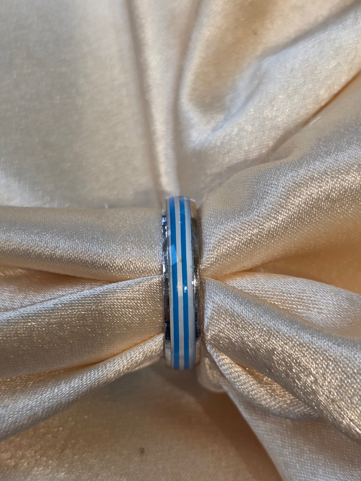 BOYS SILVER RING SIZE 11 BR042