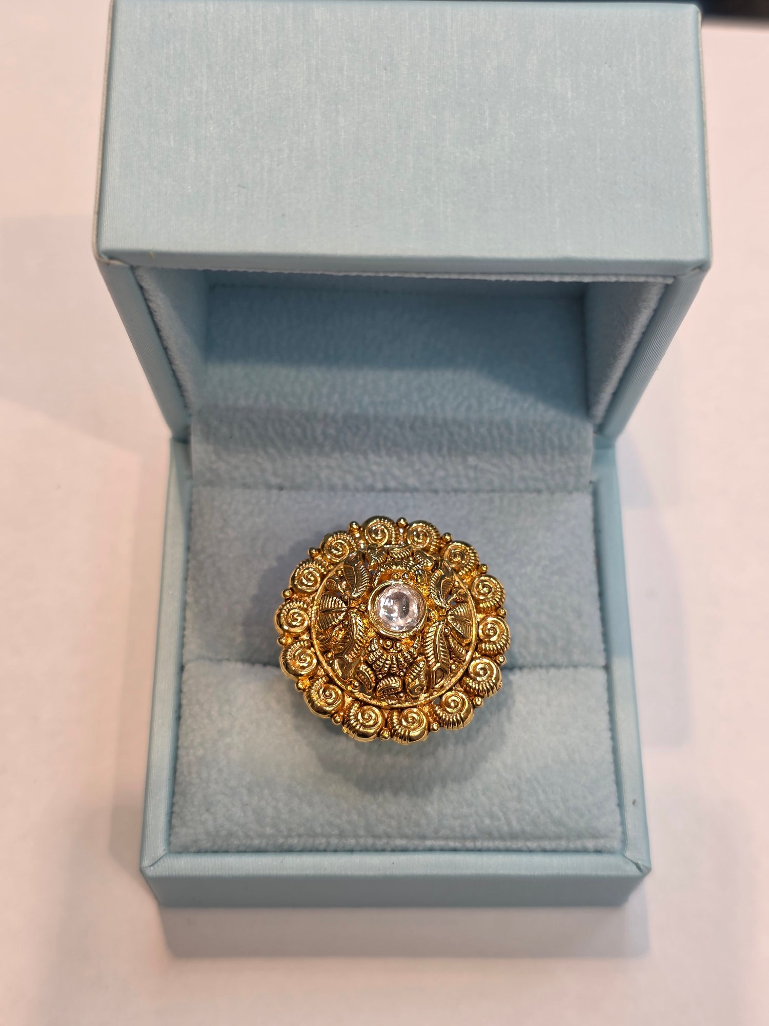 GOLD PLATED RING ADJUSTABLE