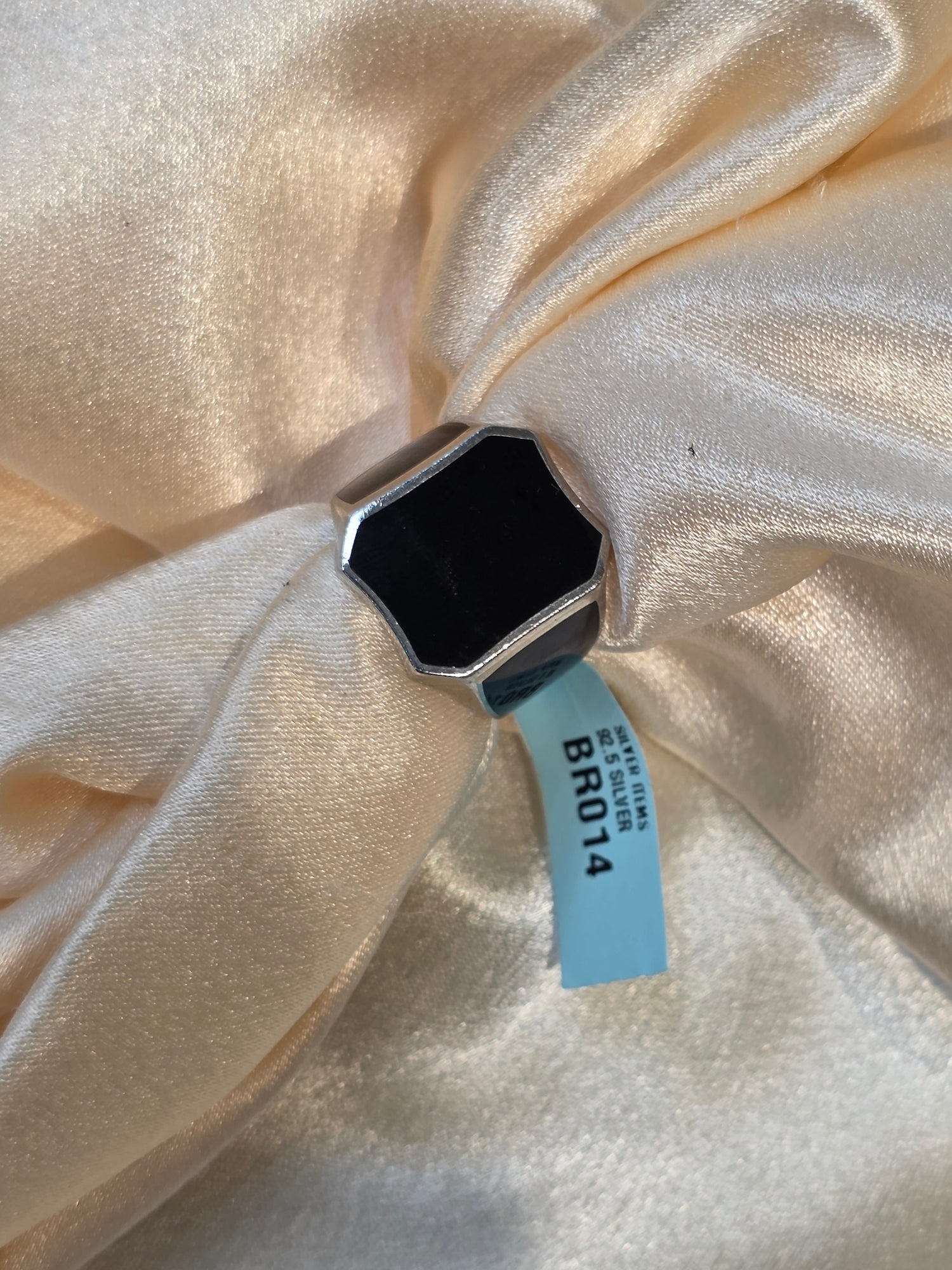 BOYS SILVER RING SIZE 9 BR014