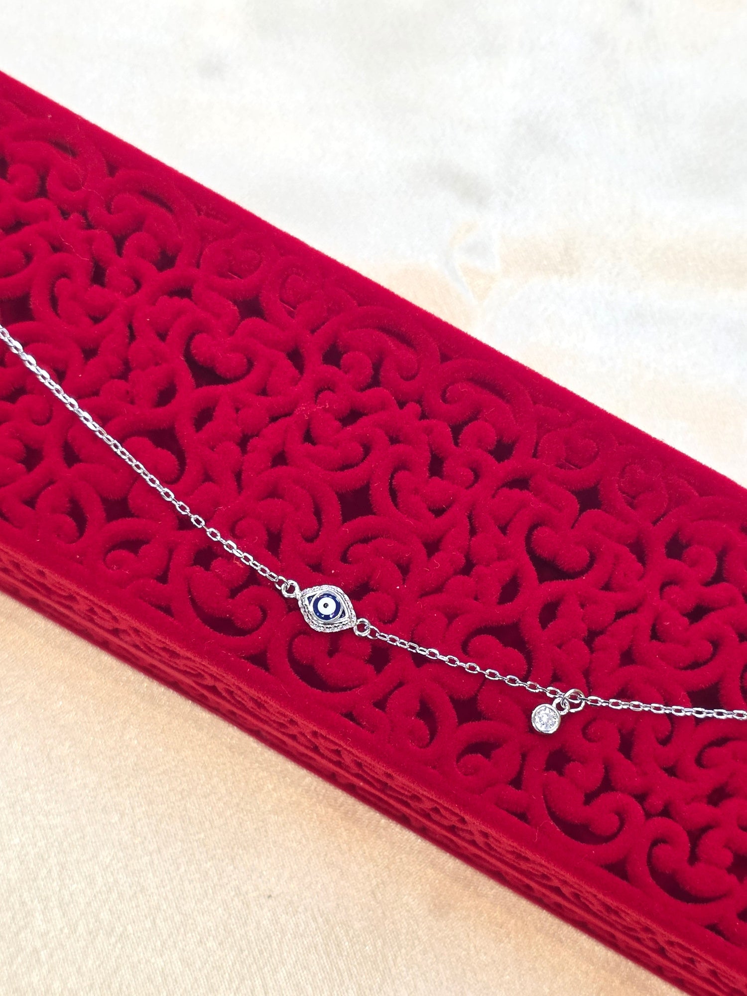 SILVER SINGLE ANKLET SA141