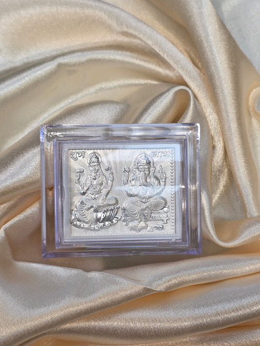 GANESH-LAXMI PURE SILVER CAR STAND SE047