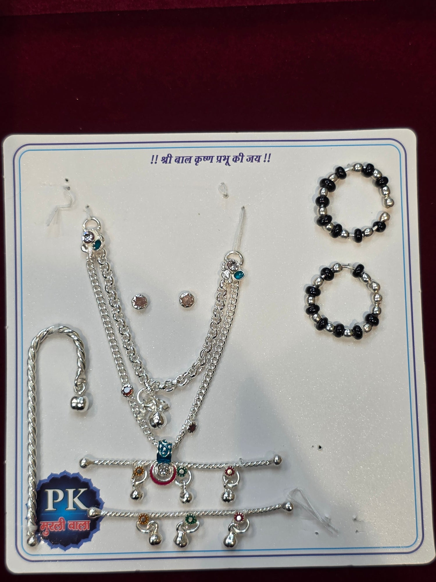 PURE SILVER LADDU GOPAL’S SHRINGAR SET AC254