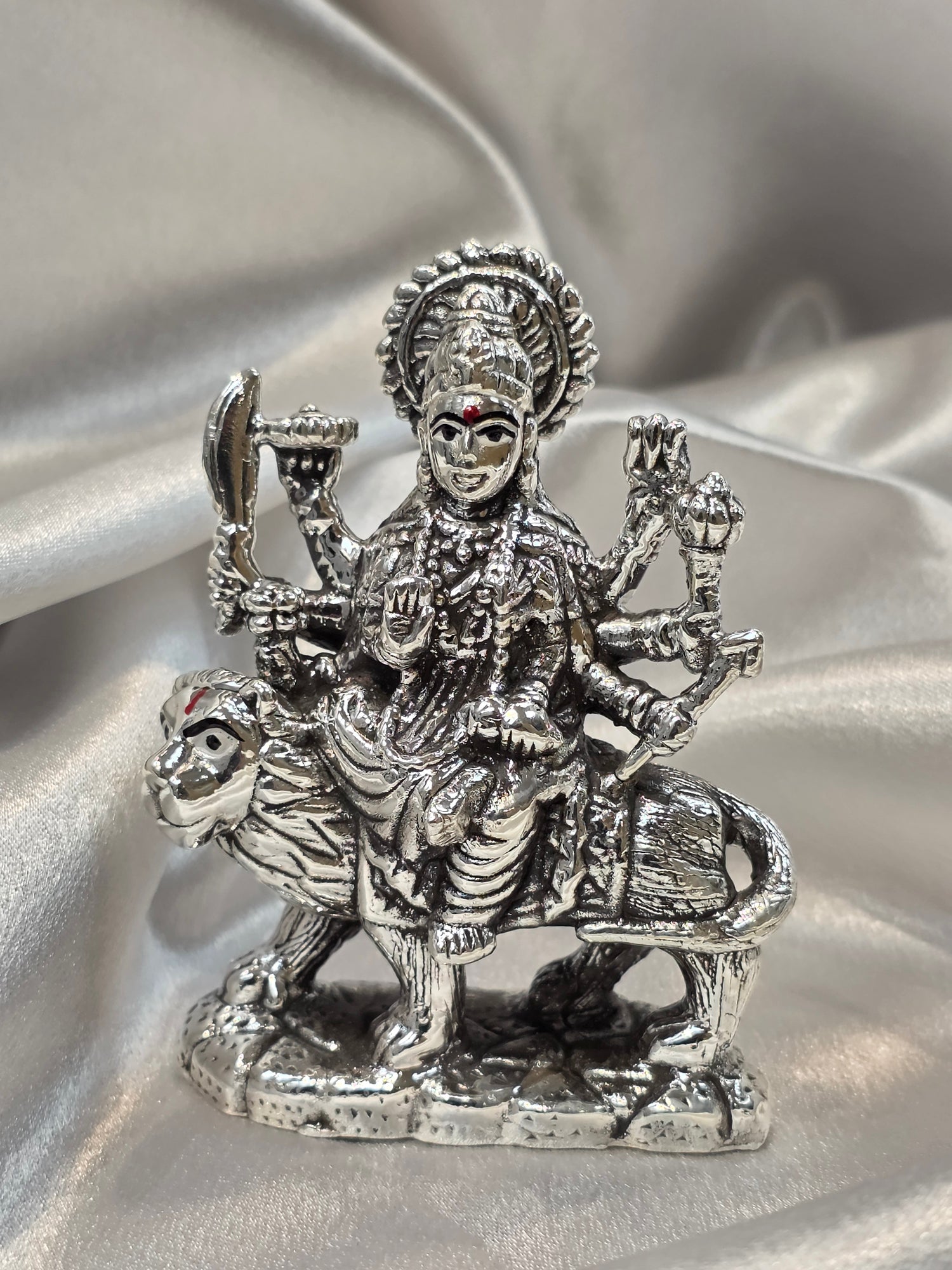 PURE SILVER MAA DURGA JI IDOL AC315