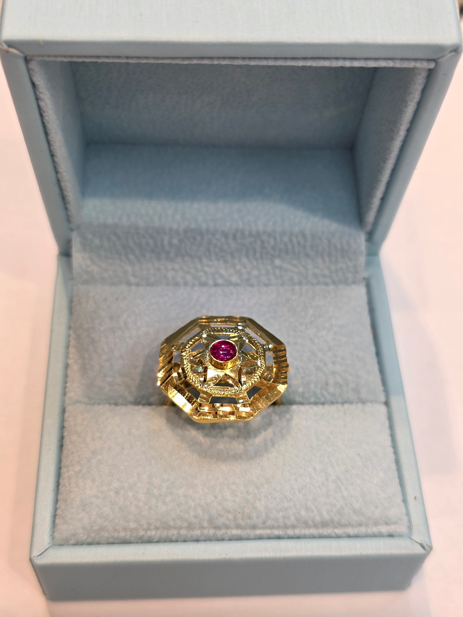 GOLD PLATED RING SIZE 7