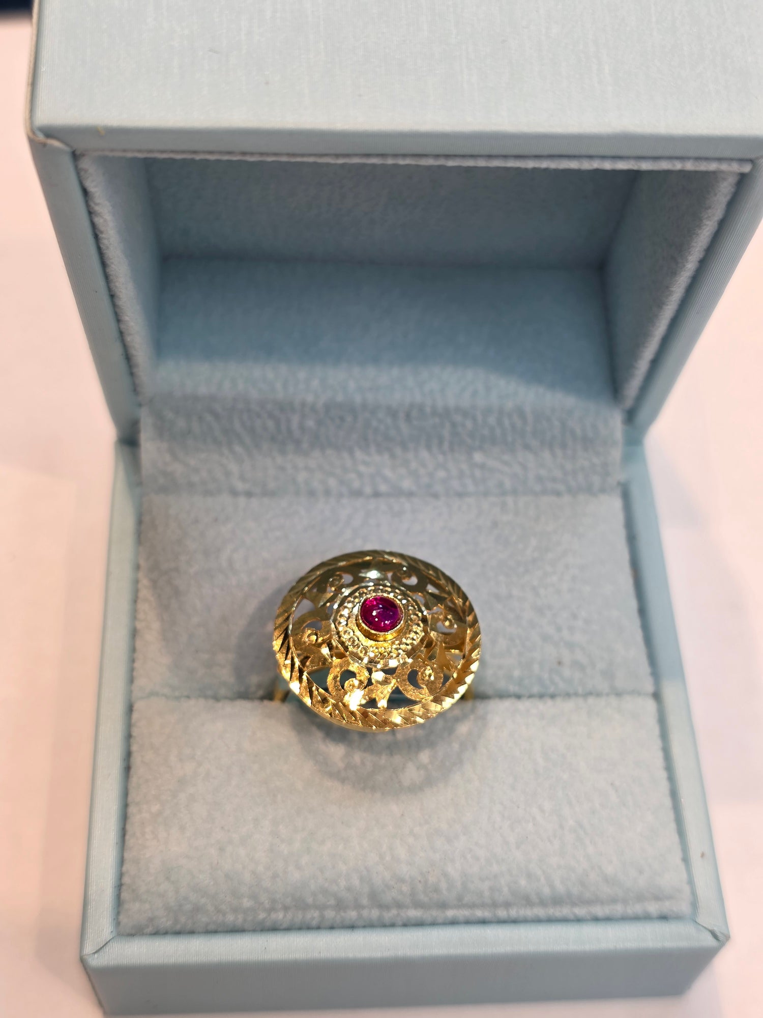 GOLD PLATED RING SIZE 7