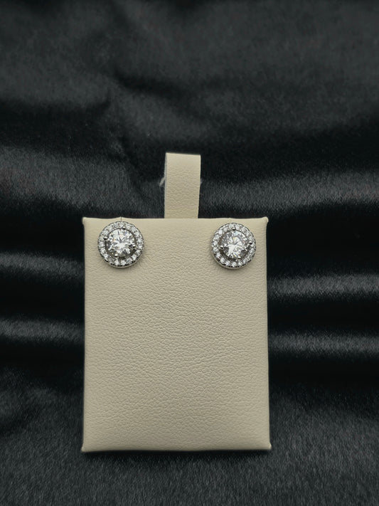 SILVER EAR STUDS GE187