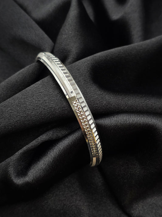 MENS SILVER KADDA SIZE 2.6 MK072