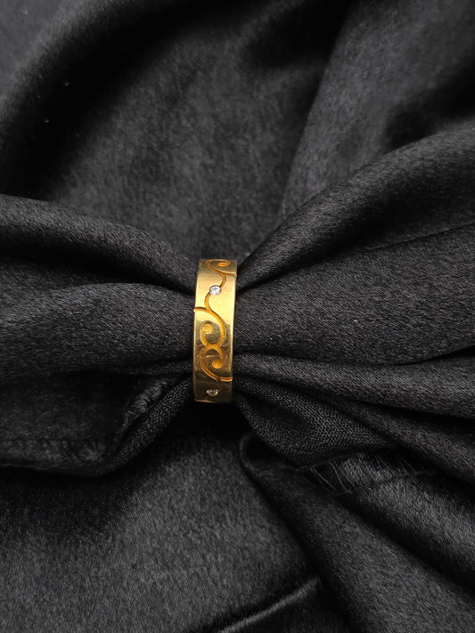 GOLDPLATED BAND SIZE 9 GR492