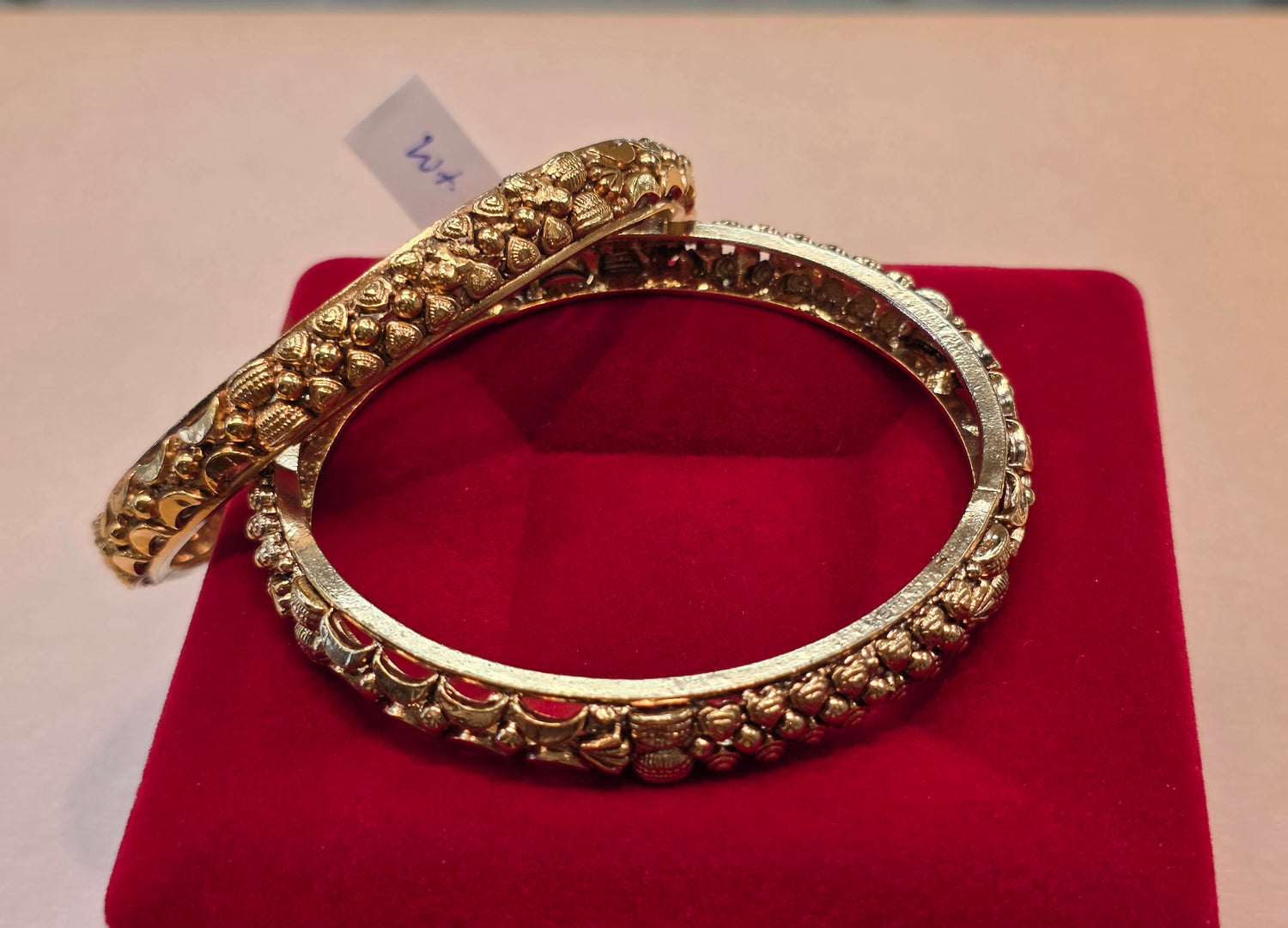 GOLD PLATED BANGLES SIZE 2.3 BG003