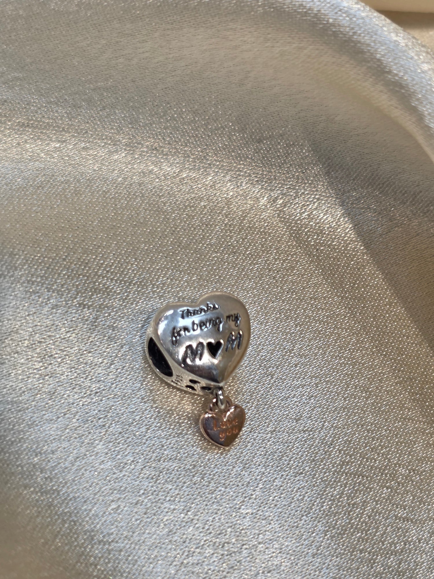 PANDORA THANKS FOR BEING MY MOM CHARM PC088