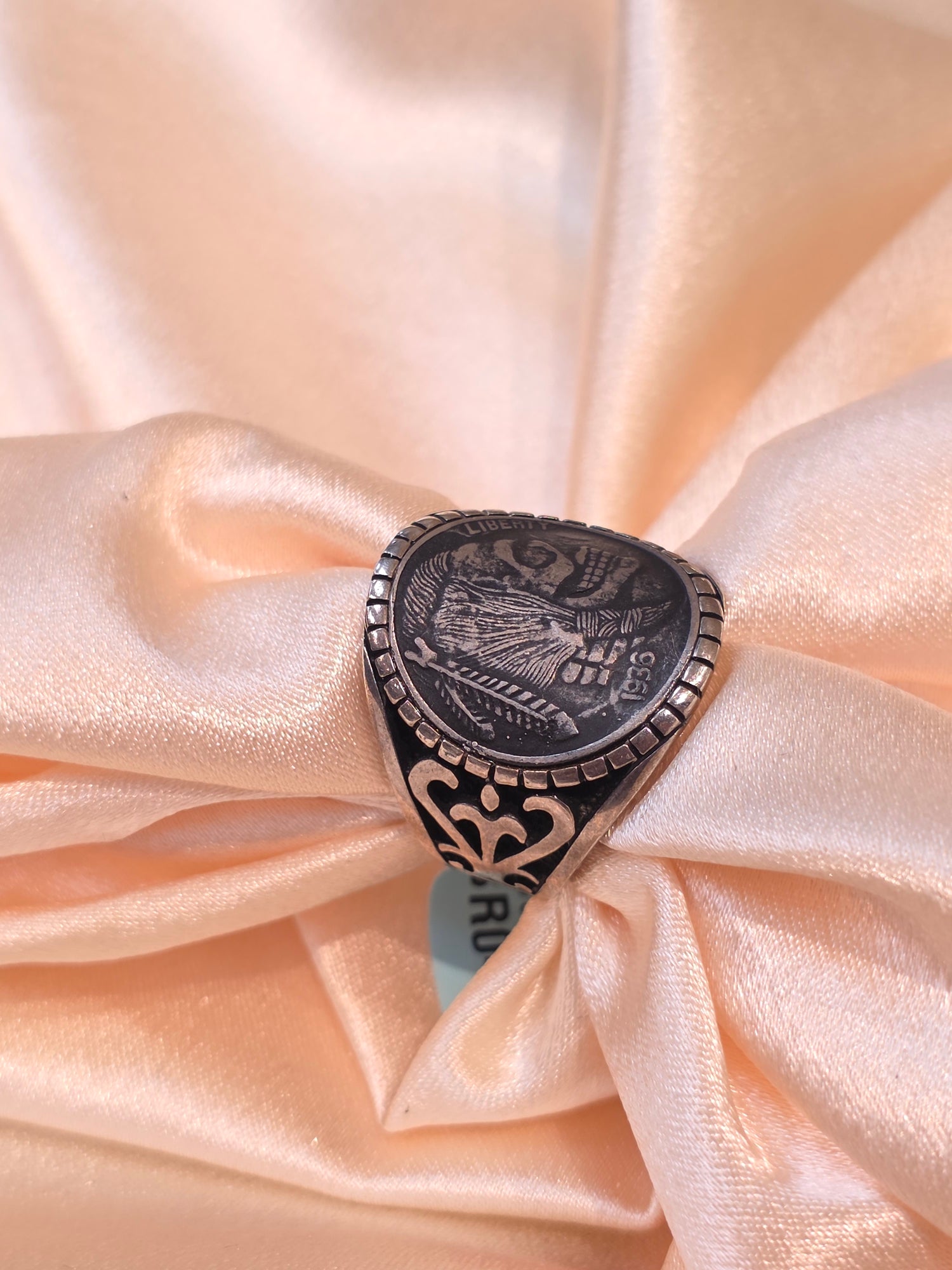 BOYS SILVER RING SIZE 11 BR048