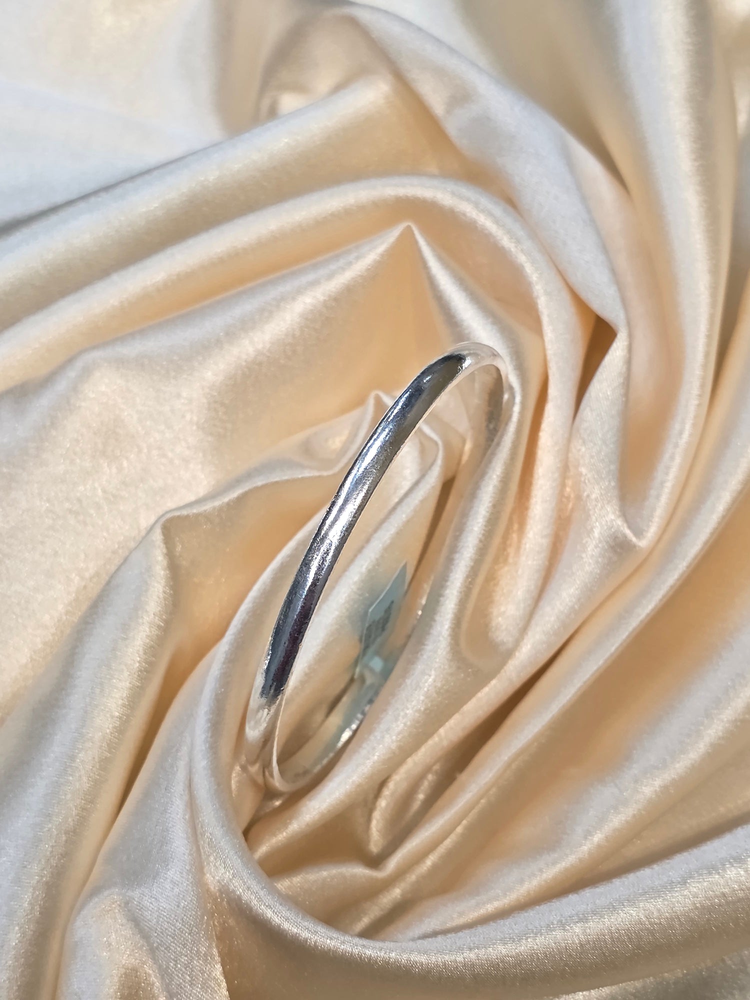 PURE SILVER PLAIN KADA SIZE 3 PK079