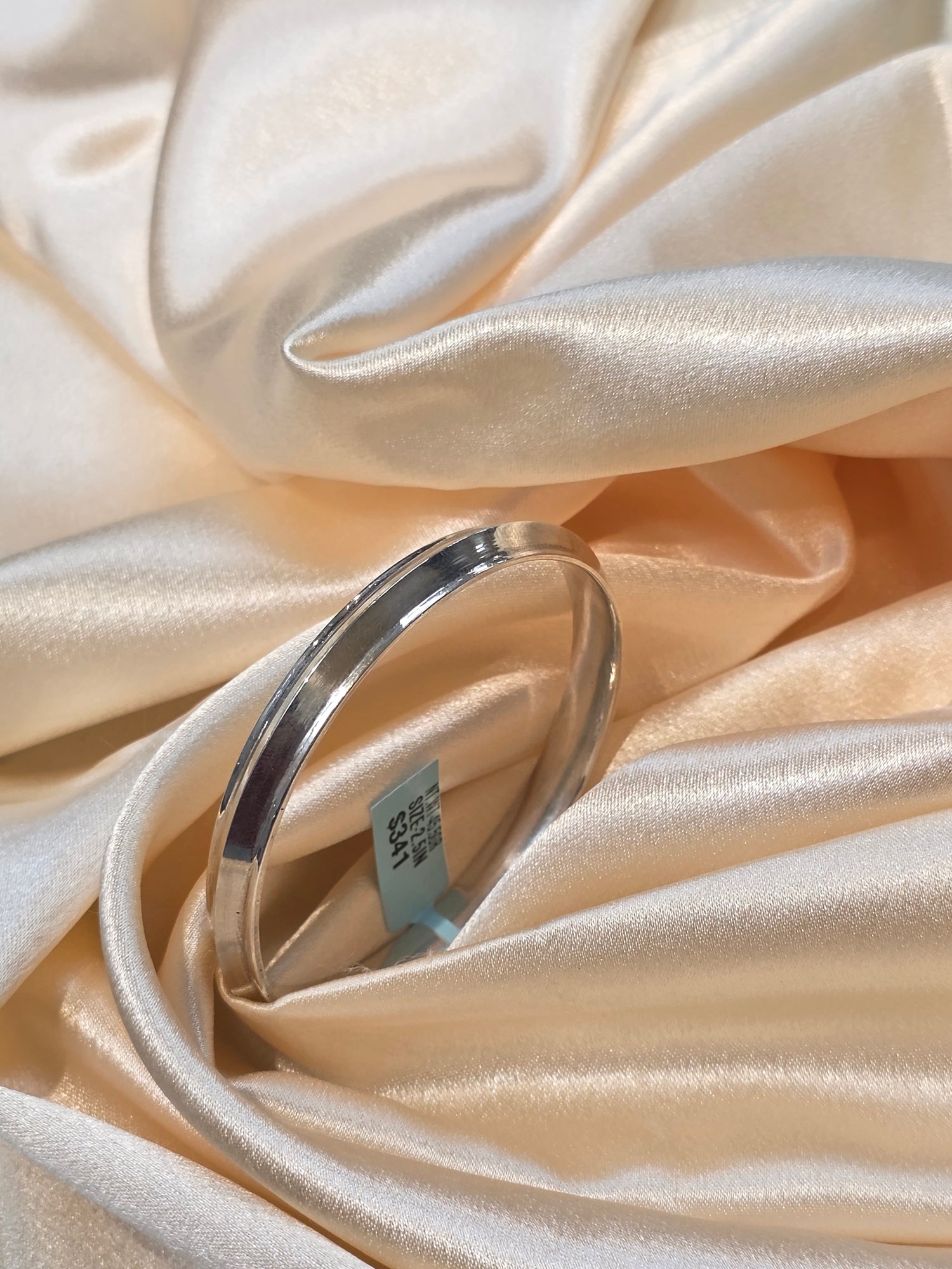 PURE SILVER PLAIN KADA SIZE 2.5 PK098