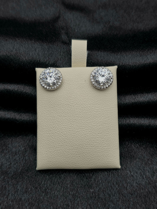 SILVER EAR STUDS GE422