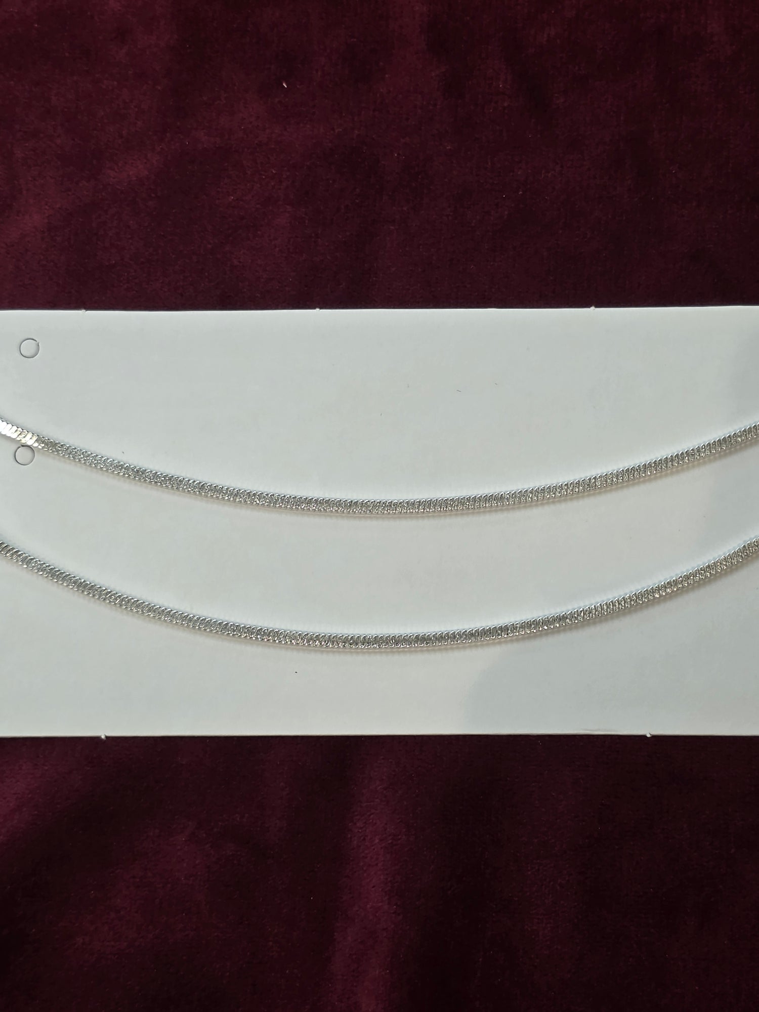 BABY SILVER ANKLETS SIZE 7.5 IN BJ003