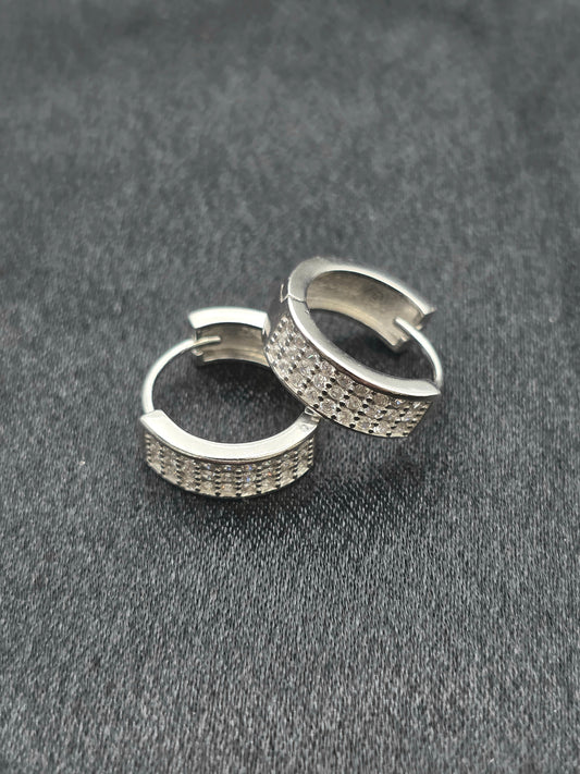 SILVER HOOPS GH054
