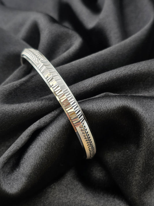 MENS SILVER KADDA SIZE 2.7 MK096