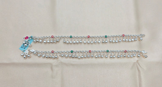 BABY SILVER ANKLET 8 SIZE BA049