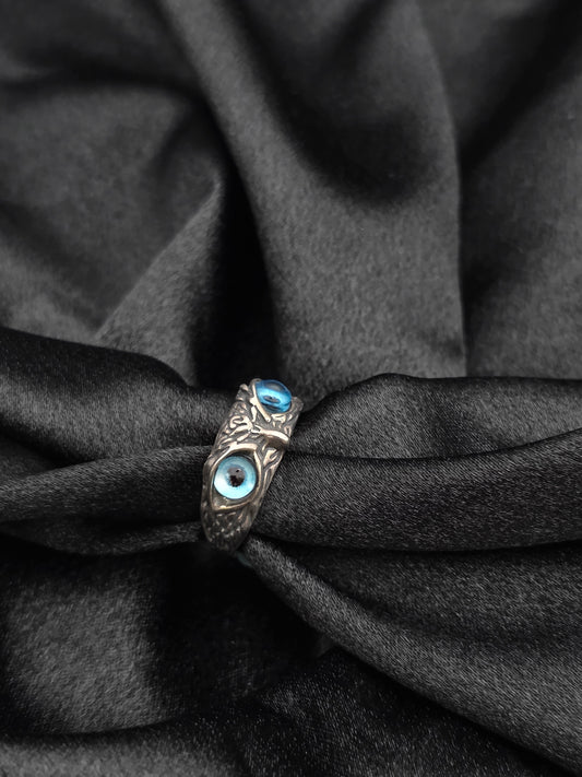 BOYS SILVER RING SIZE 9 BR061