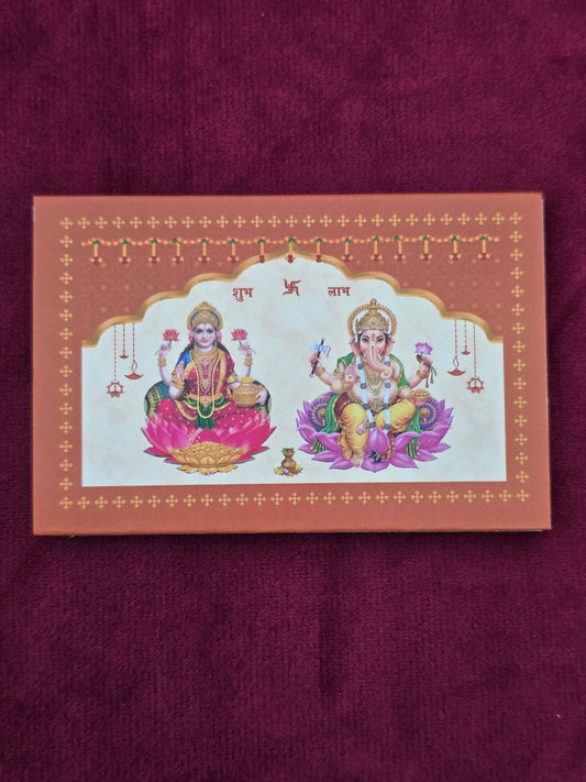 LAKSHMI MAA & LORD GANESHA PURE SILVER COIN