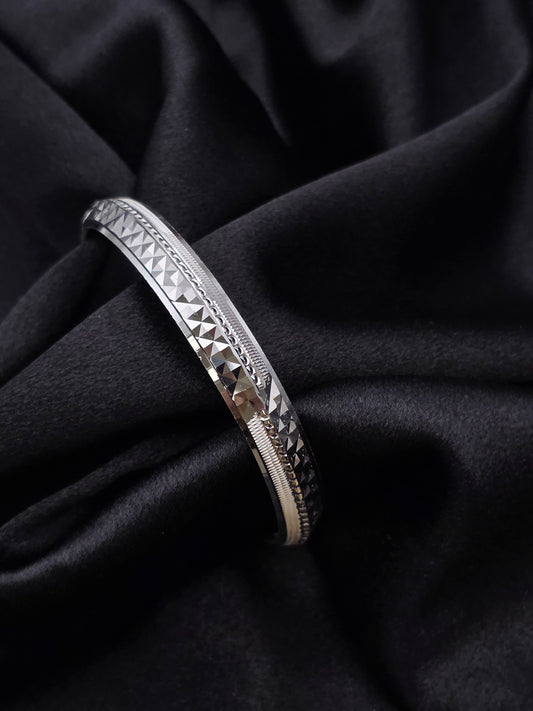 MENS SILVER KADDA SIZE 2.6 MK085
