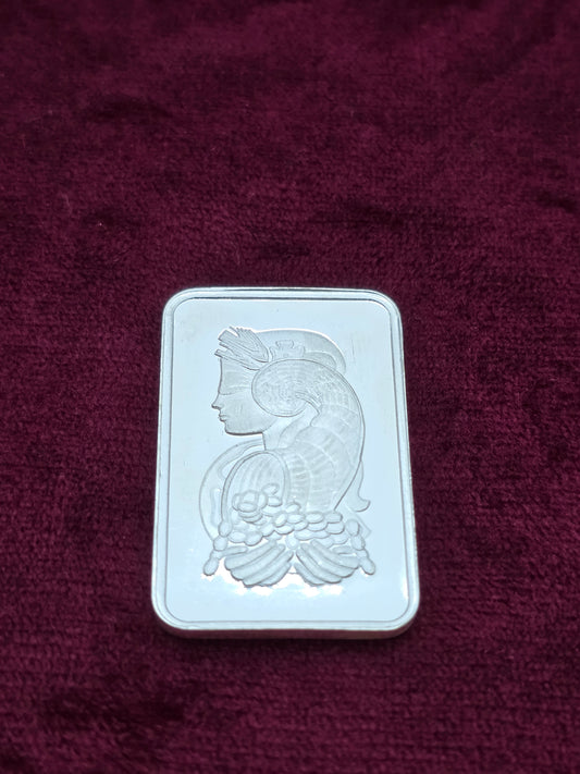 PAMP SUISSE FORTUNA PURE SILVER BAR 10 GM