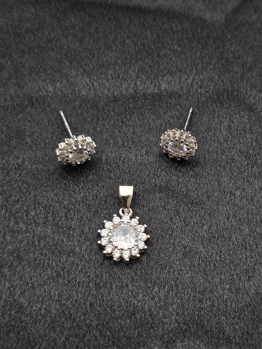 SILVER PENDANT SET PS069