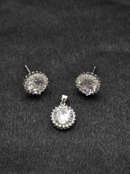 SILVER PENDANT SET PS057